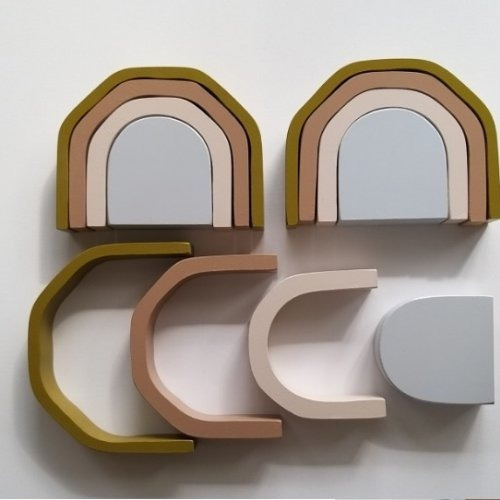 Arco Iris Didáctico En Madera Roma Manick Waldorf Montessori