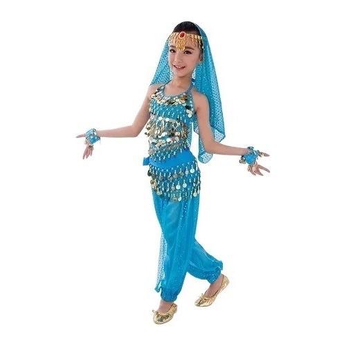 Disfraz Danza Del Vientre Estilo Oriental India Para Niños