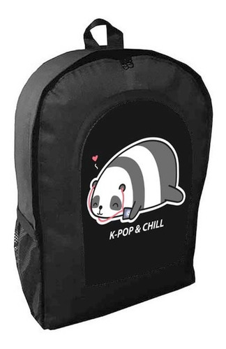 Mochila Negra K-pop Kpop K Pop Adulto / Escolar B2