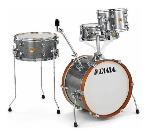 Bateria Tama Club Jam Bumbo18, Tom10, Surdo14, Caixa13 Gs