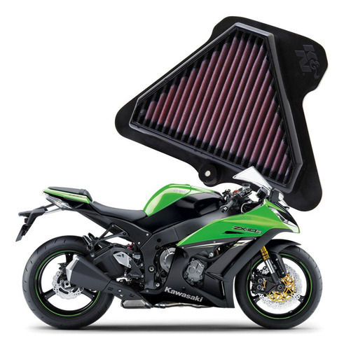 Filtro Ar K&n Ka-1011 Kawasaki Ninja Zx-10r Zx10r Zx10 2013