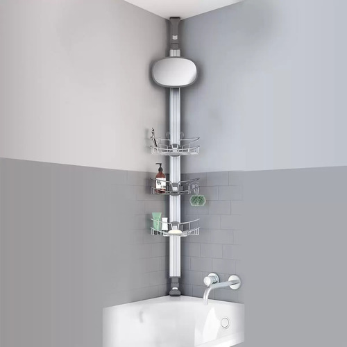 Estante Organizador Ducha Regadera Inoxidable Jabonera Ajust