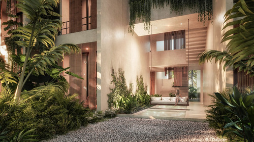 Departamento En Venta En Tulum, Quintana Roo, Aflora, Rodeado De Una Bella Laguna Artificial