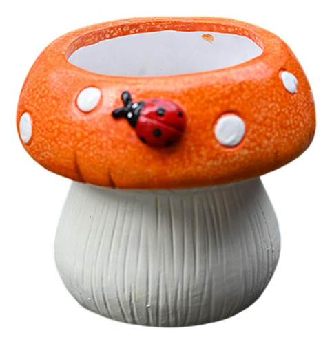 2 Piezas Figurina De Figuras De Flor De Flor Florero Naranja