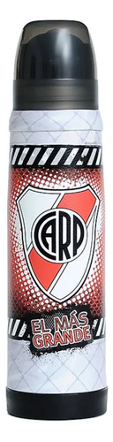 Termo Lumilagro Acero Luminox de acero inoxidable 1L river plate