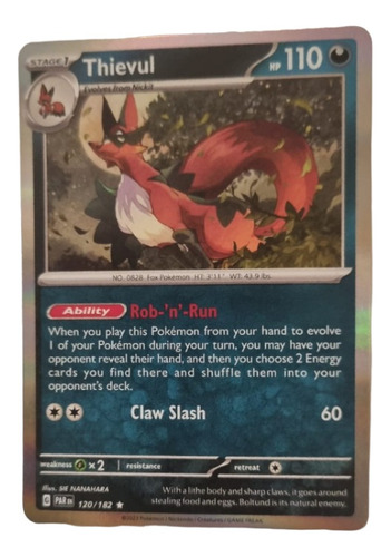 Thievul Holo Rare  Pokémon Tcg Original+10 Cartas