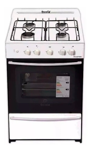 Imagen 1 de 7 de Cocina Escorial Master Full Multigas 4 Hornallas Blanca 220v