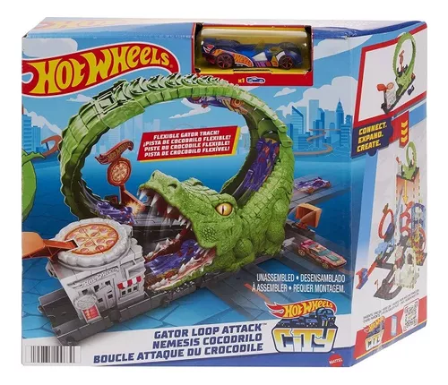 Pista De Percurso e Veículo - Hot Wheels City - Ataque Aéreo do