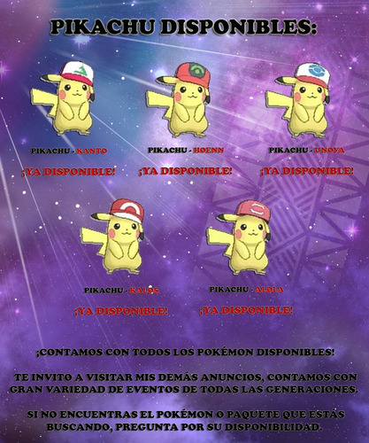 Imagen 5 de 6 de Pikachu Gorra De Ash / Sinnoh - Evento - Pokémon Sol Luna
