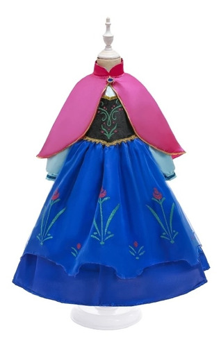 Disfraz Niñas Princesa Muñeca Frozen Disney + Capa C/acces
