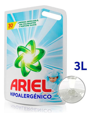 Jabón Líquido Ariel Delicates Suave Y Delicado X 3 L