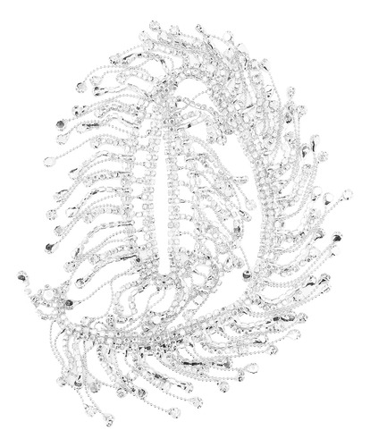 Cadena Con Borlas De Strass, Flecos, Apliques De Novia, Ribe