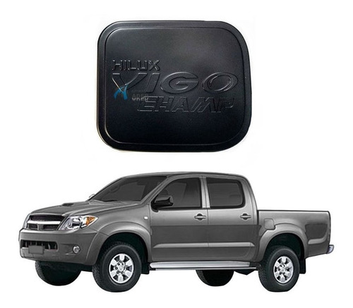 Cubre Tapa Tanque Negro Mate Toyota Hilux Vigo 2005 2006 2007 2008 2009 2010 2011 2012 2013 2014 2015 