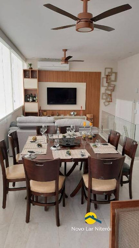 Imagem 12 de 15 de Cobertura Duplex Toda Reformada No Miolo De Icaraí 3 Quartos Com Vaga. - 145