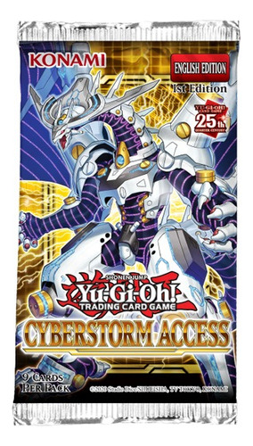 Yugioh! - Cyberstorm Access - Booster Sobre De 9 Cartas