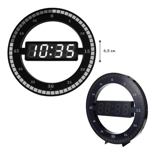 Reloj Led 3d Moderno De Pared Digital.