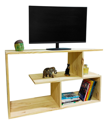 Mesa Para Tv Rack Pino Diseño Moderno