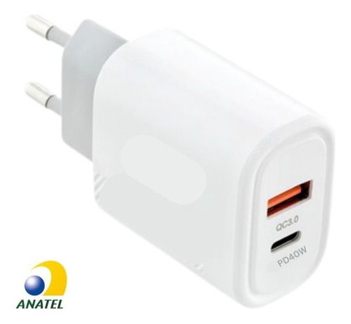 Carregador Turbo 200w Usb-c Compativel Com Lingtning/iPhone