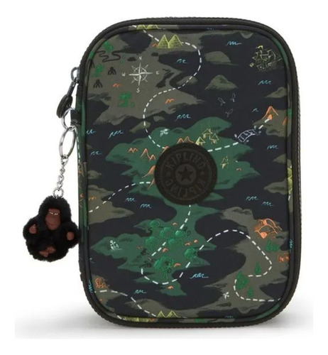 Kipling Estojo 100 Pens Estampado Original + Nota Fiscal