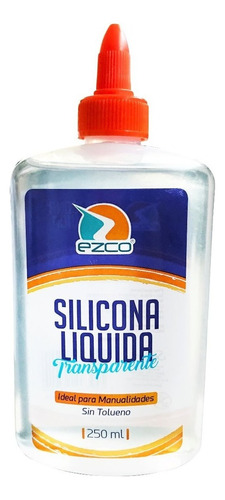 Pegamento Silicona Liquida Ezco Silicona De 250g - Pack De 6 Unidades