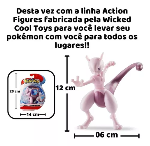 Boneco de Ação Pokémon - Mewtwo - Boneco de Ação Pokémon - Mewtwo - SUNNY