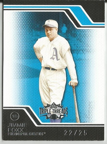 2008 Topps Triple Threads Sapphire #228 Jimmie Foxx /25 A´s