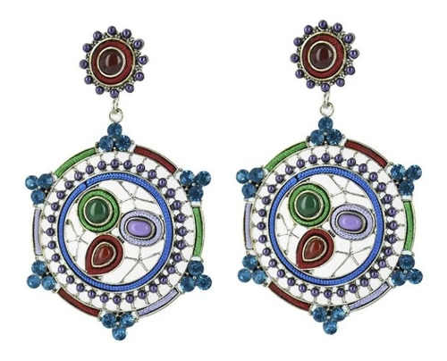 Twinkle Accesorio Aretes Colored Hexagons