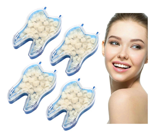 4×coronas Frontales Provisionales Para Dientes Porcelana B