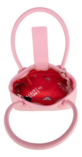 Bolsa Satchel Oe X Hello Kitty Chico Rosa Chico