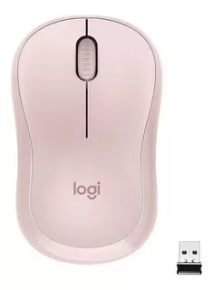 Mouse inalámbrico Logitech MOUSE M220 Silent rosa