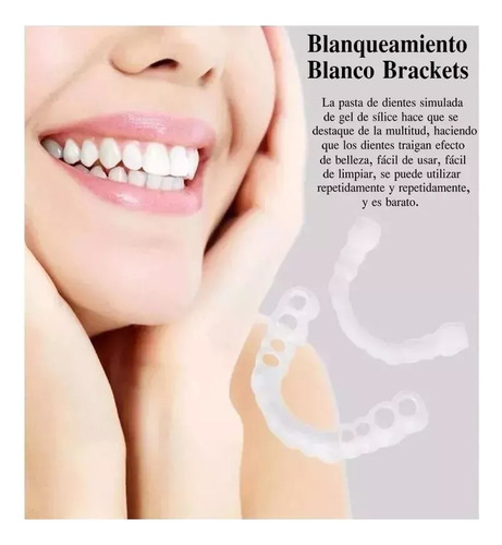 Dentaduras Dentárias Falsas De Silicone Perfect Smile.