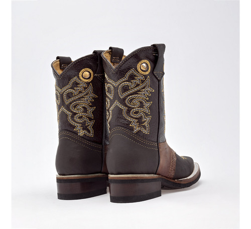 Botas Vaqueras Niño Campestre Cafe Beige 070-681