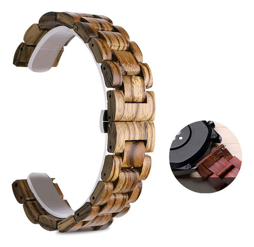 (lbn-20) Pulsera De Madera Para Reloj Huami 1/2/gtr, Para -