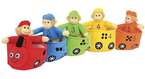Juego Bilingüe Cp Toys Velour  Aprende Monkey Train Para Ni