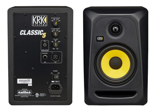Imagen 1 de 6 de Monitor De Estudio Krk Classic 5 3ra Gen Activo Cl5g3