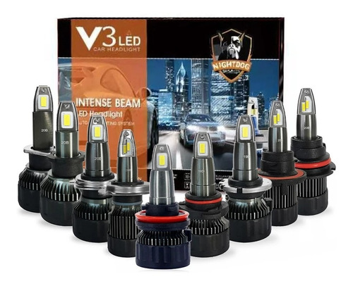 Kit Lamparas Led V3s 70.000 Lumens Compatible Lupa Chip Csp