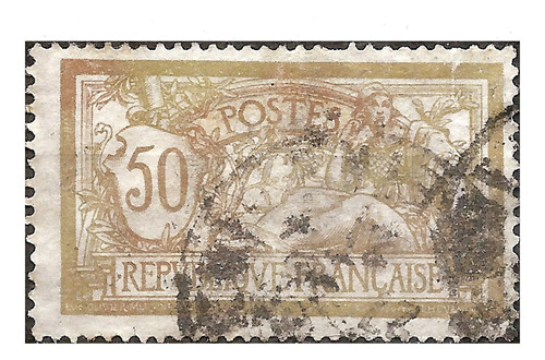 Francia Yv 120c Año 1900 Sin Tinte En El Fondo U$130 Merson