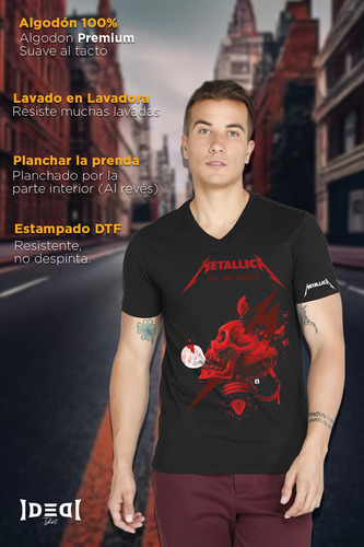 Playera Metallica 11 Cuello Redondo