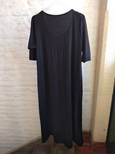 Vestido Largo Color Negro. Talle S/m