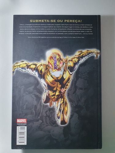 Livro Hq Marvel A Era De Ultron Panini Deluxe (Usado)