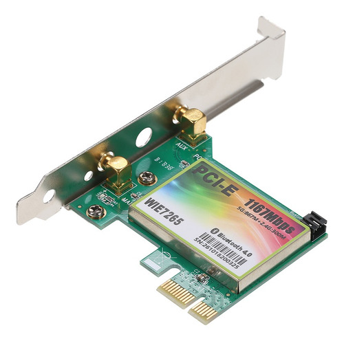 Placa Wi-fi Ac 1200mbps Bt4.0 Pcie Sem Fio Adaptador De Rede