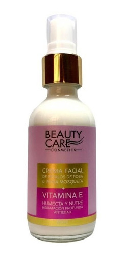 Crema Facial De Pétalos De Rosa & Rosa Mosqueta Beauty Care.