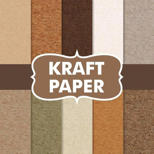 Kit Imprimible Kraft Paper Pack 10 Fondos Ver Promo