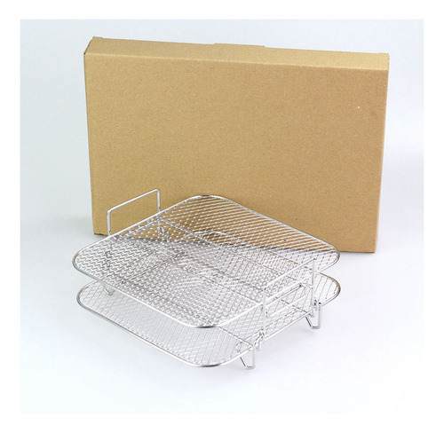 Estante Para Freidora De Aire De 2 Capas, Rejilla Apilable,
