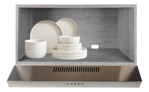 Campana Para Cocina Integral Foset Con Alacena Decomobil Color Lombardia