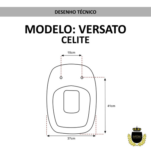 Assento De Poliéster Versato Cinza Claro Cinza Claro