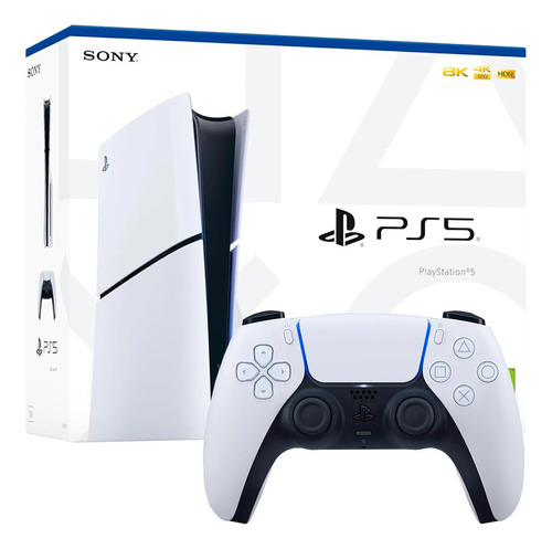 Consola Ps5 Playstation 5 Slim Disco Y Mando Blanco