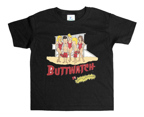 Remera Negra Adultos  Beavis And Butthead R20