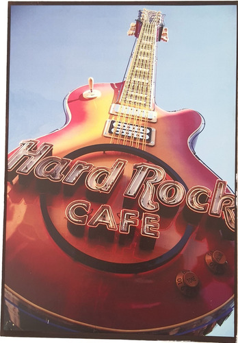 Hard Rock Café Guitarra Cuadro Cartel Bar Cantina