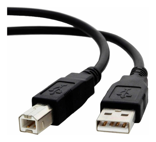 Cabo De Impressora Usb 2.0 Universal Para Epson Hp Samsung Cor Preto